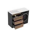 Коломбо - 60 Тумба под стиральную машину напольная 3 ящ. + раковина левая УТ000015587