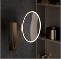 Косметическое зеркало Keuco iLook_ move 17612039004, с подсветкой, бронза шлифованная 17612039004