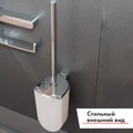 Ершик для унитаза Keuco ELEGANCE 11664010100 в комплекте с пластиковой колбой, металлической крышкой и запасной головкой ершика, подвесной 11664010100