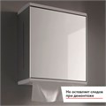 Дозатор бумажных полотенец зеркальная дверь(петли справа)алюминий серебристый анодированный/белый 12785010200 12785010200