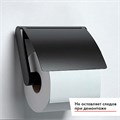 Держатель для туалетной бумаги Keuco PLAN 14960370000, закрытый, с крышкой, латунь, черный (RAL 9011) 14960370000