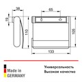 Держатель для туалетной бумаги с крышкой нержавеющая сталь 14960070000 14960070000 - фото 198531 Держатель для туалетной бумаги с крышкой нержавеющая сталь 14960070000 14960070000 - фото 198531