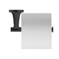 Держатель для туалетной бумаги Duravit Starck T 0099374600, открытая форма, латунь, черный 0099374600 - фото 199038