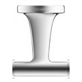 Крючок для ванной Duravit Starck T 0099301000, двойной, неповоротный, латунь, хром 0099301000 - фото 199043