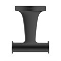 Крючок для ванной Duravit Starck T 0099304600, двойной, неповоротный, латунь, черный 0099304600 - фото 199045