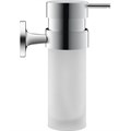 Дозатор для жидкого мыла Duravit Starck T 0099351000 в комплекте с держателем, матовое стекло, хром 0099351000 - фото 199059
