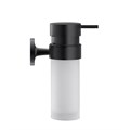 Дозатор для жидкого мыла Duravit Starck T 0099354600 в комплекте с держателем, матовое стекло, черный матовый 0099354600 - фото 199062