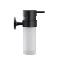 Дозатор для жидкого мыла Duravit Starck T 0099354600 в комплекте с держателем, матовое стекло, черный матовый 0099354600