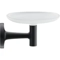 Мыльница для ванной Duravit Starck T 0099334600, матовое стекло, с держателем, латунь, черный матовый 0099334600