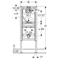 Инсталляция Geberit Duofix для писсуара, 112–130 см, универсальный, для распыляющей форсунки 111.676.00.1 111.676.00.1