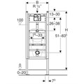Инсталляция Geberit Duofix для писсуара, 130 см, универсальный, для системы управления смывом писсуара Basic 111.665.00.5 111.665.00.5