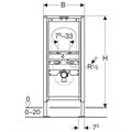 Инсталляция Geberit Duofix для писсуара, 112–130 см, универсальный, для наружного смывного клапана 111.686.00.1 111.686.00.1