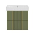 VEGA - 60 Тумба подвесная с 2 ящ., олива + раковина УТ000022674