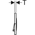 Кнопка смыва Geberit Sigma 20 115.889.SN.1, двойной смыв, цвет: нерж. сталь 115.889.SN.1