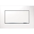 115.893.KJ.1 Смывная клавиша Geberit Sigma30, смыв/стоп, с креплением на винтах: белые, глянцевый хром 115.893.KJ.1