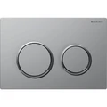 115.085.JQ.1 Смывная клавиша Geberit Omega20, двойной смыв: лакированный матовый хром, с легкоочищаемой поверхностью, глянцевый хром 115.085.JQ.1