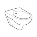 Geberit Renova Биде подвесное 233040000 233040000
