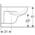 Geberit Renova Биде подвесное 233040000 233040000