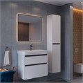 Тумба Lemark COMBI LM03C80T-black, 80 см под 1 раковину, подвесная/напольная, 2 ящика, цвет планки: Чёрный, цвет корпуса, фасада: Белый глянец LM03C80T-BLACK - фото 200613 Тумба Lemark COMBI LM03C80T-black, 80 см под 1 раковину, подвесная/напольная, 2 ящика, цвет планки: Чёрный, цвет корпуса, фасада: Белый глянец LM03C80T-BLACK - фото 200613