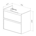 Тумба Lemark COMBI LM03C80T-black, 80 см под 1 раковину, подвесная/напольная, 2 ящика, цвет планки: Чёрный, цвет корпуса, фасада: Белый глянец LM03C80T-BLACK - фото 200614 Тумба Lemark COMBI LM03C80T-black, 80 см под 1 раковину, подвесная/напольная, 2 ящика, цвет планки: Чёрный, цвет корпуса, фасада: Белый глянец LM03C80T-BLACK - фото 200614