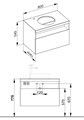 Тумба под умывальник KEUCO STAGELINE, 32864180100, 800x550x490 мм, к/ф: кашемир 32864180100