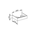 Тумба под умывальник KEUCO EDITION 300, 30362003800, 650x155x525 мм, к/ф: белый (ламинированный матовый)/белый (ламинированный матовый) 30362003800