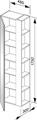 Высокий шкаф-пенал KEUCO PLAN, 32932290001, 480x1750x300 мм, к/ф: инокс матовый (ламинированный матовый)/инокс матовый (стекло глянцевое) 32932290001