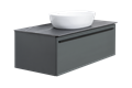 Тумба под раковину LA FENICE  Elba Grigio серый 90, FNC-01-ELB-G-90 FNC-01-ELB-G-90