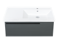 Тумба под раковину LA FENICE  Elba Grigio серый 90, FNC-01-ELB-G-90 FNC-01-ELB-G-90
