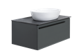 Тумба под раковину LA FENICE  Elba Grigio серая 80, FNC-01-ELB-G-80 FNC-01-ELB-G-80