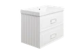 Тумба под раковину LA FENICE Cubo Bianco TWIN белый 90, FNC-01-CUB-B-90-2 FNC-01-CUB-B-90-2