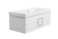 Тумба под раковину LA FENICE  Cubo Bianca белый 100, FNC-01-CUB-B-100 FNC-01-CUB-B-100