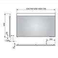 Зеркало Keuco Edition 400 с подсветкой, 1410 x 650 x 33 мм, алюминий 11596172500 - фото 201758 Зеркало Keuco Edition 400 с подсветкой, 1410 x 650 x 33 мм, алюминий 11596172500 - фото 201758