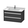 Тумба подвесная Duravit Ketho KT664404949 для раковины Starck 3 0304800000, графит матовый KT664404949 - фото 201854