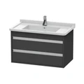 Тумба подвесная Duravit Ketho KT664404949 для раковины Starck 3 0304800000, графит матовый KT664404949