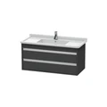 Тумба подвесная Duravit Ketho KT664504949 для раковины Starck 3 арт. 0304100000 , графит матовый KT664504949