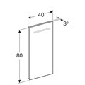 Geberit Renova Compact Зеркало с подсветкой 400х800 мм Y862340000 Y862340000