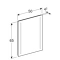 Geberit Option Зеркало с подсветкой 50х65 см 500.581.00.1 500.581.00.1