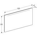 Geberit Option Зеркало с подсветкой 1200x650x36 мм 500.585.00.1 500.585.00.1