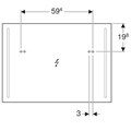 Geberit Option Зеркало с подсветкой 900x650x36 мм 500.589.00.1 500.589.00.1