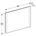 Geberit Option Зеркало с подсветкой 900x650x36 мм 500.589.00.1 500.589.00.1