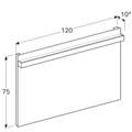 Geberit iCon Зеркало с подсветкой 1200x750x40 mm 840720000 840720000