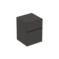Geberit Smyle Square Боковой шкафчик низкий с двумя выдвижными ящиками, темно-серый матовый 500.357.JK.1 500.357.JK.1