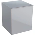 Geberit Acanto Боковой шкафчик 450 x 520 x 476 мм, фронтальная часть: песчаное стекло 
корпус: песчаный матовый — лакированный 500.618.JL.2 500.618.JL.2