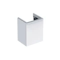 Geberit Smyle Square Шкафчик под раковину с одной дверцей левый, для раковины 50 см, высота 61.7 см, белый глянец 500.364.00.1 500.364.00.1