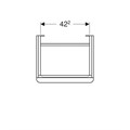 Geberit Smyle Square Шкафчик под раковину с одной дверцей правый, для раковины 50 см, высота 61.7 см, цвет "пекан" 500.363.JR.1 500.363.JR.1