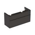 Geberit Smyle Square Шкафчик под двойную раковину с двумя выдвижными ящиками, для раковины 120 см, высота 61.7 см, темно-серый матовый 500.356.JK.1 500.356.JK.1 - фото 202751