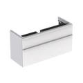 Geberit Smyle Square Шкафчик под раковину с двумя выдвижными ящиками, для раковины 120 см, высота 61.7 см, белый глянец 500.355.00.1 500.355.00.1