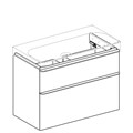 Geberit Smyle Square Шкафчик под раковину с двумя выдвижными ящиками, для раковины 90 см, высота 61.7 см, песчаный глянец 500.354.JL.1 500.354.JL.1 - фото 202794 Geberit Smyle Square Шкафчик под раковину с двумя выдвижными ящиками, для раковины 90 см, высота 61.7 см, песчаный глянец 500.354.JL.1 500.354.JL.1 - фото 202794