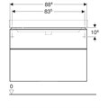 Geberit Smyle Square Шкафчик под раковину с двумя выдвижными ящиками, для раковины 90 см, высота 61.7 см, песчаный глянец 500.354.JL.1 500.354.JL.1 - фото 202795 Geberit Smyle Square Шкафчик под раковину с двумя выдвижными ящиками, для раковины 90 см, высота 61.7 см, песчаный глянец 500.354.JL.1 500.354.JL.1 - фото 202795
